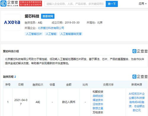 愛芯科技獲數億元A輪融資，啟明創投與聯想之星領投，加速AI視覺芯片賽道布局